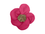 Mini Barrette Pétales de Fleur fuchsia