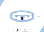 Bandeau jersey bébé noeud gaze vert d'eau