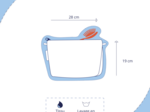 Trousse de toilette tartan fleuri