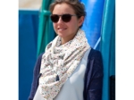 Foulard pompon bord de mer