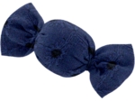 Petite barrette mini bonbon broderie anglaise marine