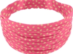 Bandeau fichu Enfant feuillage or rose