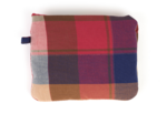 Sac tote bag pliable tartan lurex rubis