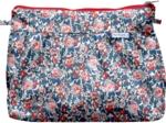 Pochette plissée london fleuri