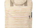 Petit sac à dos Gaby rayé or blanc