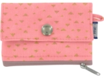 Mini pochette porte-monnaie triangle or poudré