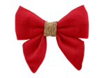 Barrette Mini Noeud Papillon rouge foncé