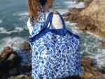 Sac cabas grand passion bleue