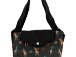 Grand sac cabas en tissu palma girafe