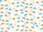 Tissu coton au mètre dinosaures ex1061