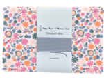 Coupon tissu 1 m ex2308 huppette fleurie rose