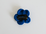 Mini Barrette Pétales de Fleur bleu navy