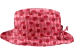 Chapeau Pluie Ajustable Femme T3 vichy coccinelle