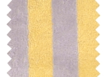 Tissu éponge bambou au mètre ex2538 rayée citron lilas