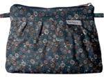 Mini pochette plissée paquerette marine